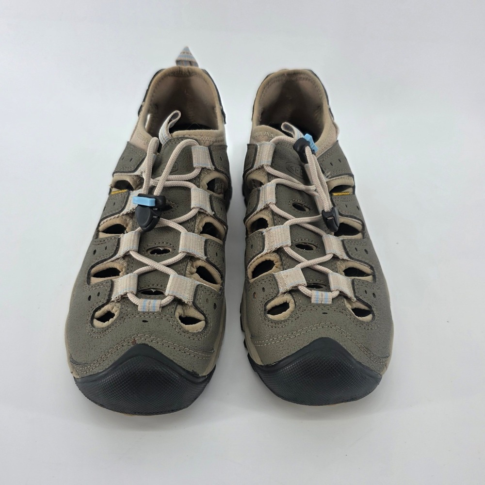 KEEN Women's 9 Mid S3 Whisper Hiking Bungee Lacing Closed Toe  Sandles Gray - Picture 3 of 7